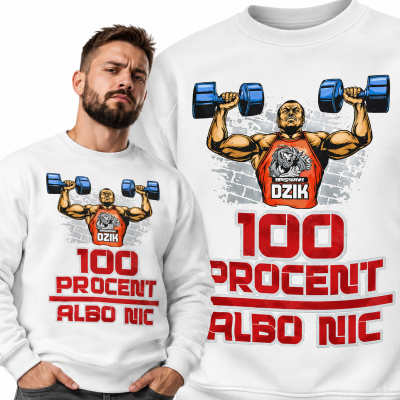BLUZA  NA SIŁOWNIĘ   100 % ALBO NIC 3